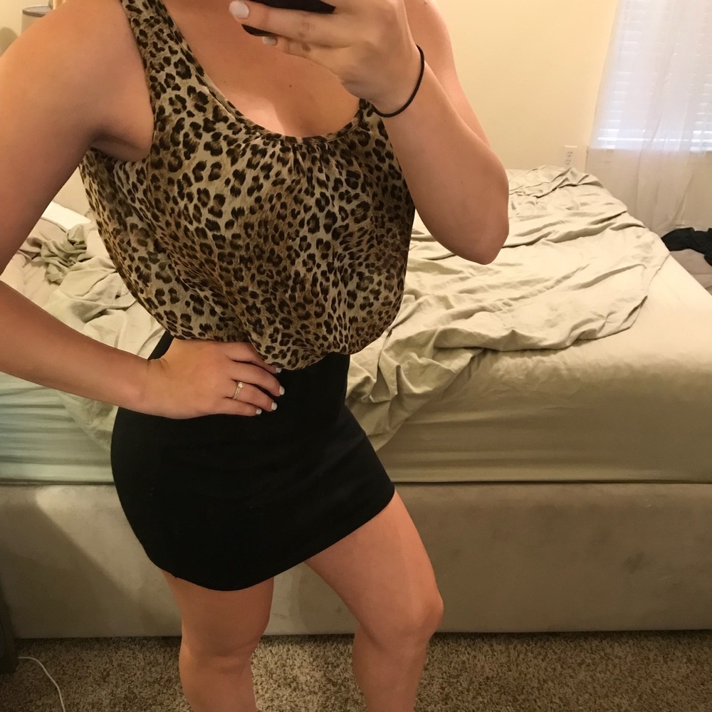 L8ter animal print dress